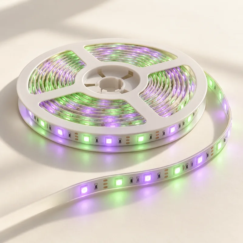 Illustrative concept of RGB LED strip lights; not a verified supplier SKU