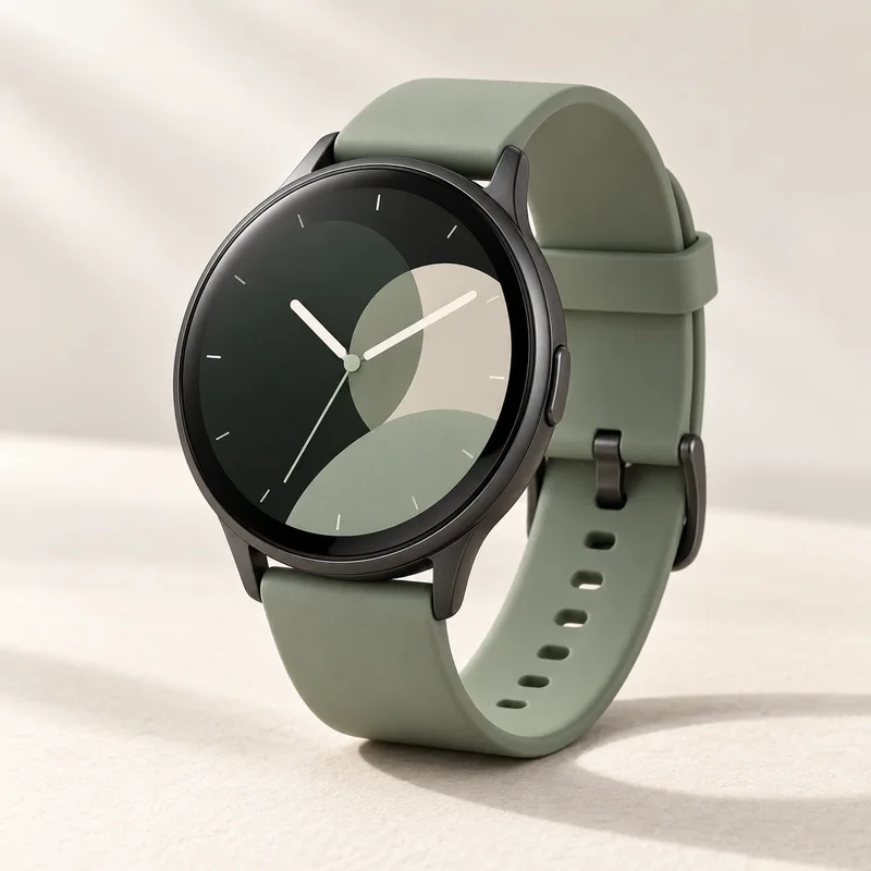Illustrative concept of smart fitness watch; not a verified supplier SKU